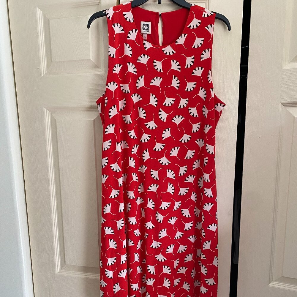 Anne Klein Sleeveless Trapeze Dress Size Large